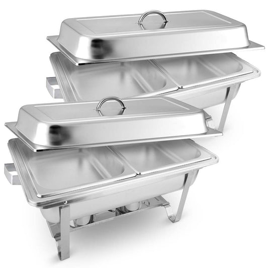 SOGA 2X 4.5L Dual Tray Stainless Steel Chafing Food Warmer Catering Dish $ 323.50