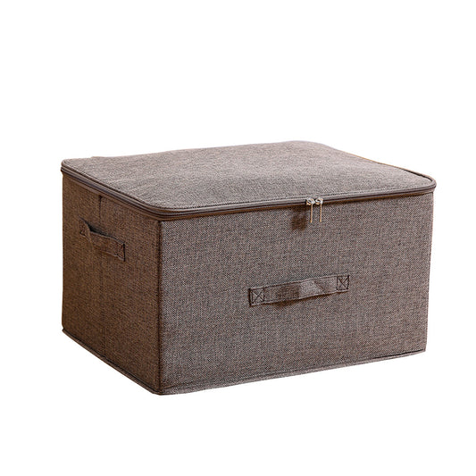 SOGA Coffee Large Portable Double Zipper Storage Box Moisture Proof Clothes Basket Foldable Home Organiser $ 33.50