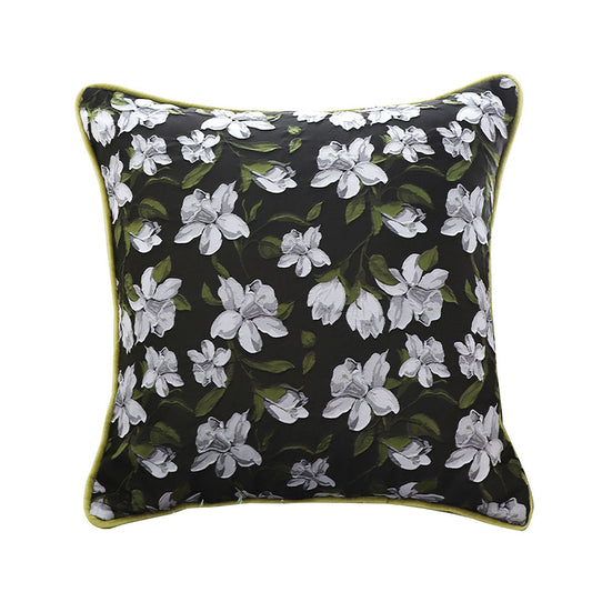 SOGA 45cm Subtle Foliage Green Pillow Subtle Orchid Blossom Square Throw Pillow $ 55.50