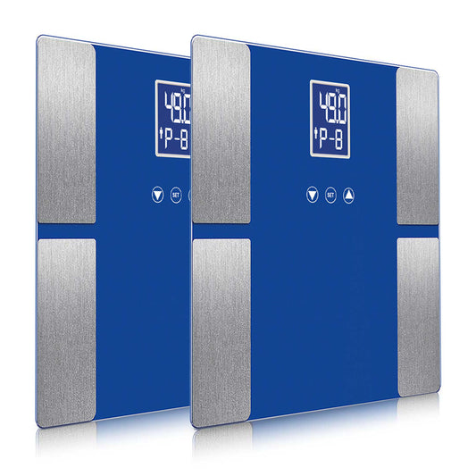 SOGA 2X Digital Electronic LCD Bathroom Body Fat Scale Weighing Scales Weight Monitor Blue $ 60.90