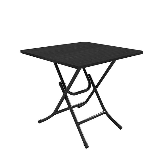 SOGA Black Dining Table Portable Square Surface Space Saving Folding Desk with Lacquered Legs Home Decor $ 83.50