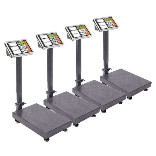 SOGA 4X 150kg Electronic Digital Platform Scale Computing Shop Postal Weight Black $ 421.90
