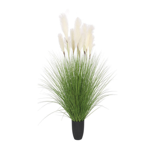 SOGA 110cm Artificial Indoor Potted Reed Bulrush Grass Tree Fake Plant Simulation Decorative $ 177.90