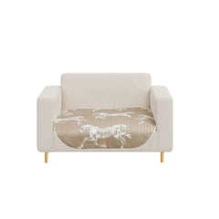 SOGA One-Seater Beige Horse Print 90x90cm Throw Blanket Sofa Cover $ 91