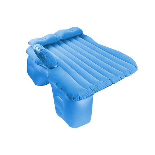 SOGA Blue Stripe Inflatable Car Mattress Portable Camping Rest Air Bed Travel Compact Sleeping Kit Essentials $ 72.50