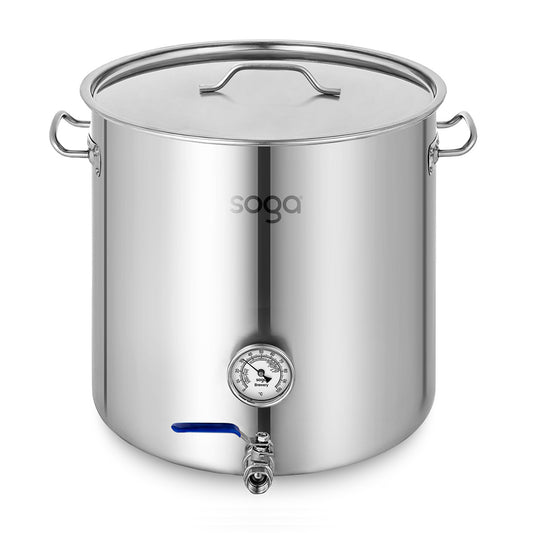 SOGA Stainless Steel Brewery Pot 50L With Beer Valve 40*40cm $ 298.90