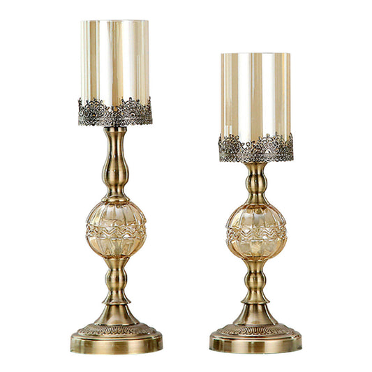 SOGA 42cm 47cm Glass Candle Holder Candle Stand Glass/Metal $ 188.90