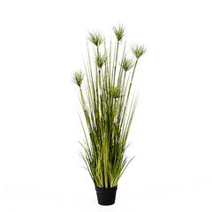 SOGA 150cm Cyperus Papyrus Plant Tree Artificial Green Grass, Home Or Office Indoor Greenery Accent $ 199.90
