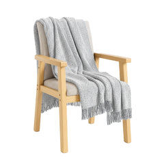 SOGA Soft Light Beige Tassel Throw Blanket 160x200cm Soft Polyester $ 79.90