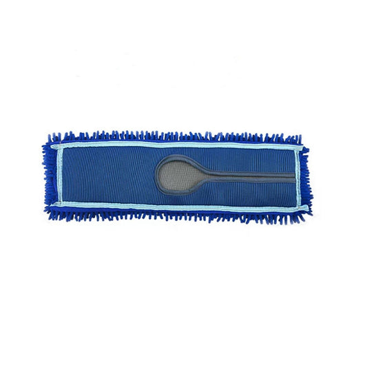 SOGA 100x22 Blue Microfiber Flat Mop Floor Cleaning Pads Rotating Dust Remover $ 27.90