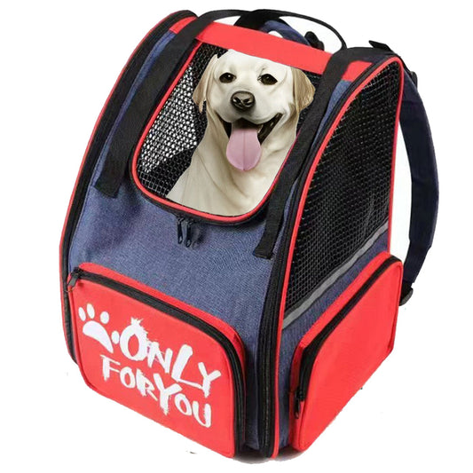SOGA Red Pet Carrier Backpack Breathable Mesh Portable Safety Travel Essentials Outdoor Bag $ 51.50