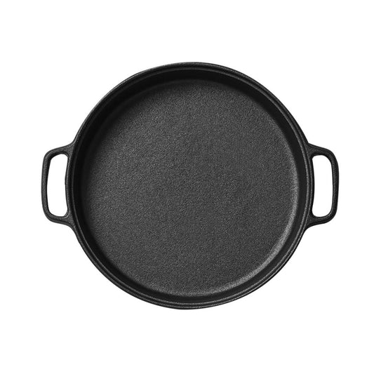 SOGA Cast Iron Frying Pan Skillet Coating Steak Sizzle Platter 30cm $ 66.90