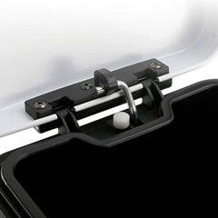 SOGA 2X Foot Pedal Stainless Steel Rubbish Recycling Garbage Waste Trash Bin Square 6L White