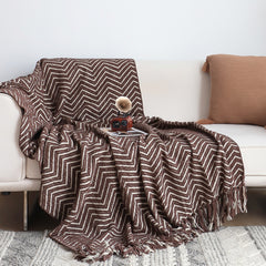 SOGA Chocolate Brown Throw Blanket 130x170cm Soft Polyester