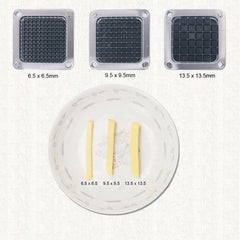 SOGA 2X Commercial Stainless Steel Potato Cutter with 3 Blades