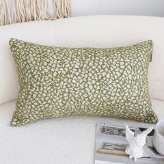 SOGA 35cm Modern Olive Green Speckled Pattern Textured Throw Pillow