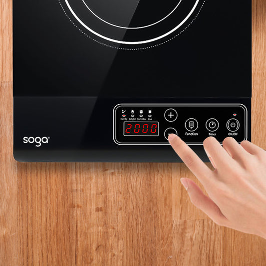SOGA 2X 35.5cm Cooktop Electric Smart Induction Cook Top Portable Kitchen Cooker Cookware