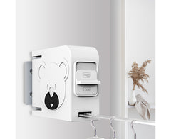 SOGA 2X 160mm Suction-Mounted Retractable Clothes Drying Rack - White