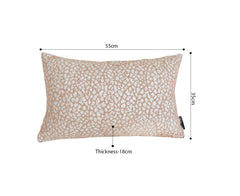 SOGA 35cm Neutral Beige Speckled Pattern Contemporary Throw Pillow