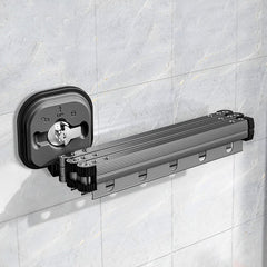 SOGA 127.5cm Suction-Mounted Retractable Clothing Drying Rack Foldable Hanger