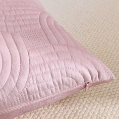 SOGA 30cm Pink Textured Geometric Pattern Decorative Throw Pillow $ 61