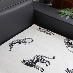 SOGA Four-Seater White Leopard Print 90x260cm Throw Blanket Sofa Cover $ 122