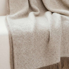 SOGA 160x200cm Coffee Blanket – Vintage Tassel Throw for Rustic Comfort $ 88