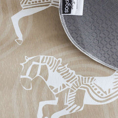 SOGA One-Seater Beige Horse Print 90x90cm Throw Blanket Sofa Cover $ 91