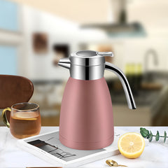 SOGA 1.8L Stainless Steel Kettle Insulated Vacuum Flask Water Coffee Jug Thermal Pink