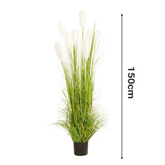 SOGA 150cm 150cm Wheat Plume Grass Artificial Plant