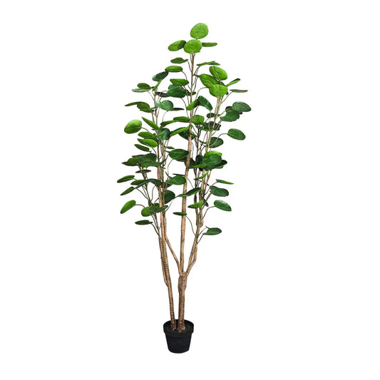 SOGA 150cm Plastic Potted Polyscias Scutellaria Plant Home Garden Artificial Tree, Home Decor