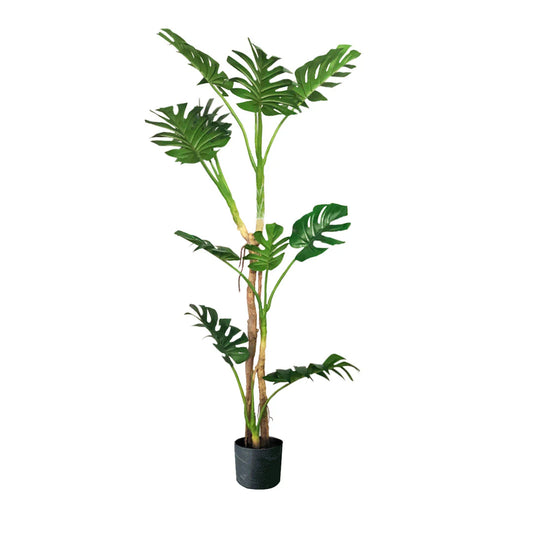 SOGA 175cm Tropical Monstera Palm Artificial Plant Tree, Real Touch Technology, with UV Protection