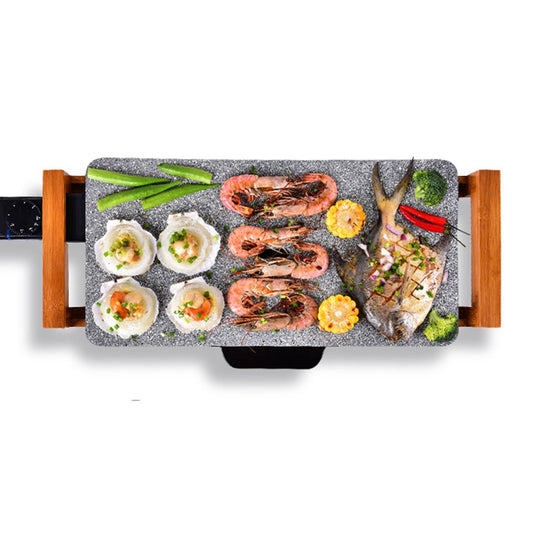SOGA Electric Ceramic BBQ Grill Non-stick Surface Hot Plate for Indoor & Outdoor Stone