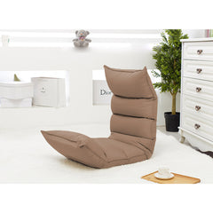 SOGA Foldable Tatami Floor Sofa Bed Meditation Lounge Chair Recliner Lazy Couch Khaki