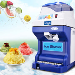 SOGA 2x Commercial Ice Shaver Ice Crusher Slicer Smoothie Maker Machine 180KG/h