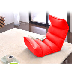 SOGA Foldable Tatami Floor Sofa Bed Meditation Lounge Chair Recliner Lazy Couch Red