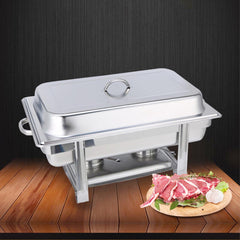 SOGA Stainless Steel Chafing Single Tray Catering Dish Food Warmer