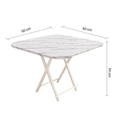 SOGA White Portable Table Foldable Multifunctional Furniture Home Decor