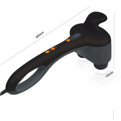 SOGA Portable Handheld Massager Soothing Heat Stimulate Blood Flow Foot Shoulder Silver