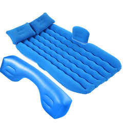 SOGA Blue Ripple Inflatable Car Mattress Portable Camping Air Bed Travel Sleeping Kit Essentials
