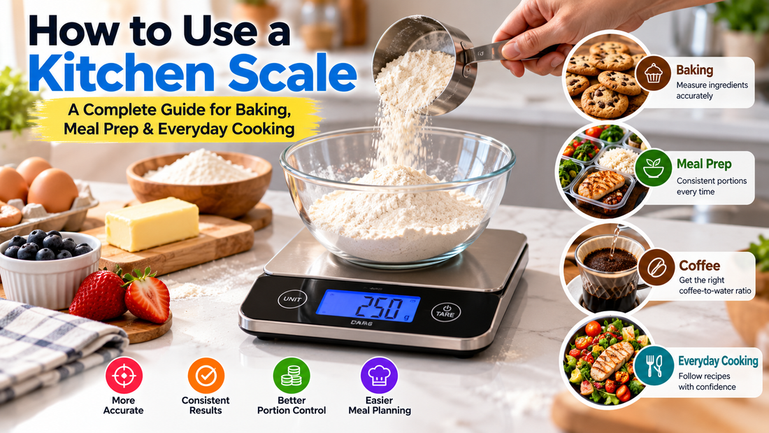 How to Use a Kitchen Scale: A Complete Guide for Baking, Meal Prep &amp; Everyday Cooking