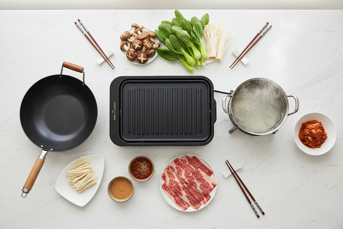 Asian Cooking at Home: Essential Cookware for Korean BBQ, Hotpot & Stir-Fry
