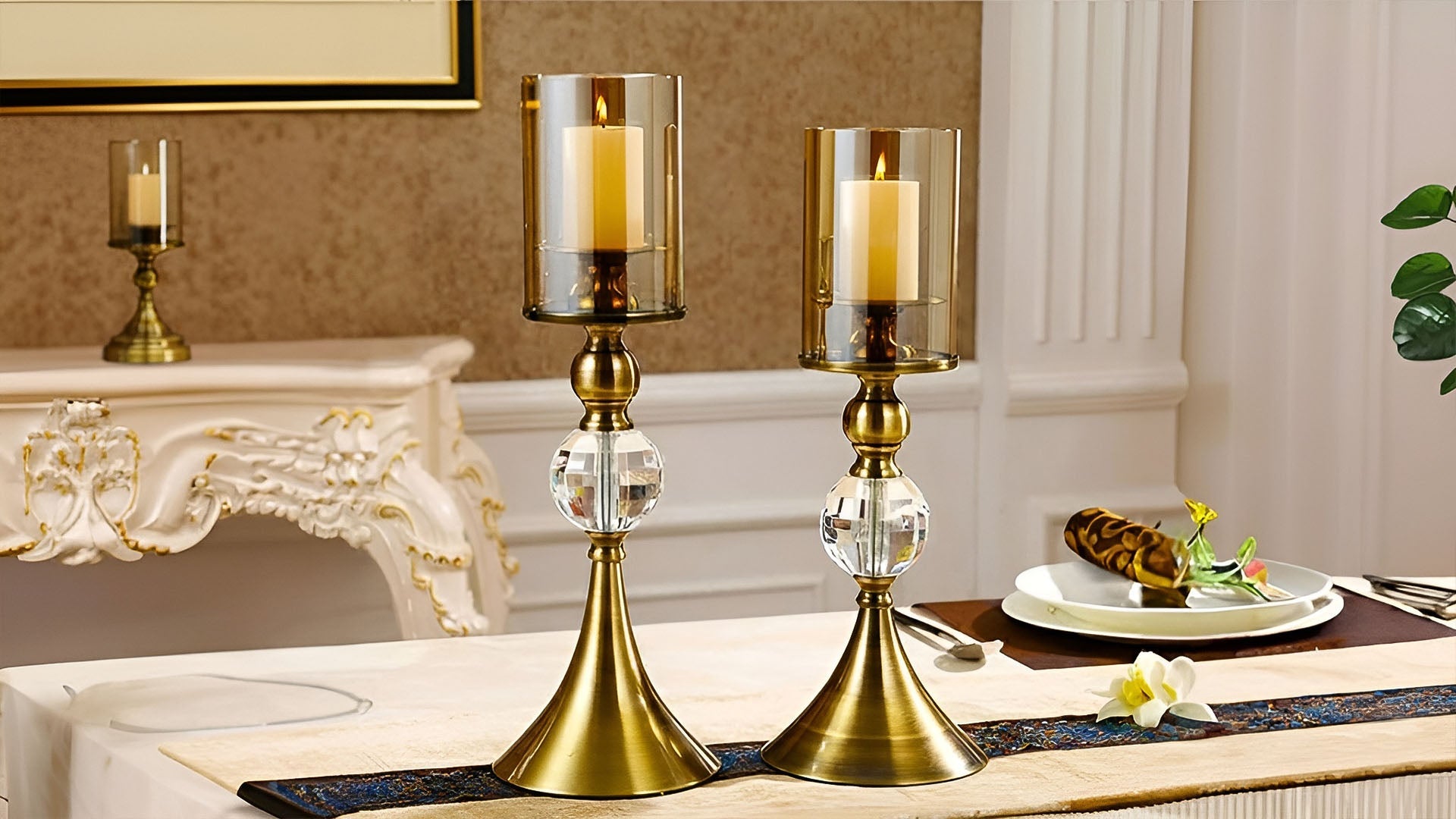 SOGA Candle and Candle Holders