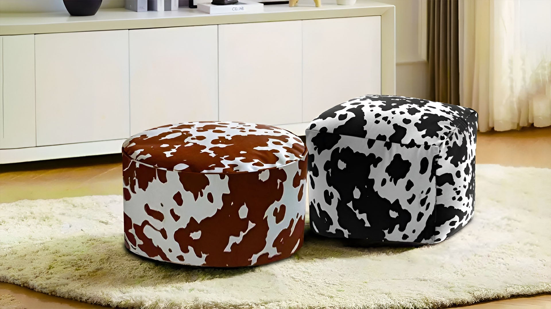 SOGA Soft Pouffe Seat Cushion