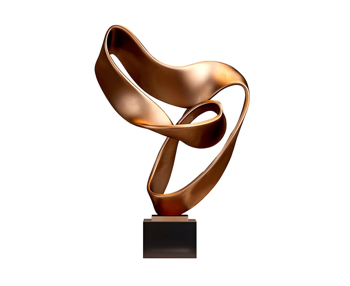 SOGA 45cm Bronze Ribbon Sculpture $ 414.50