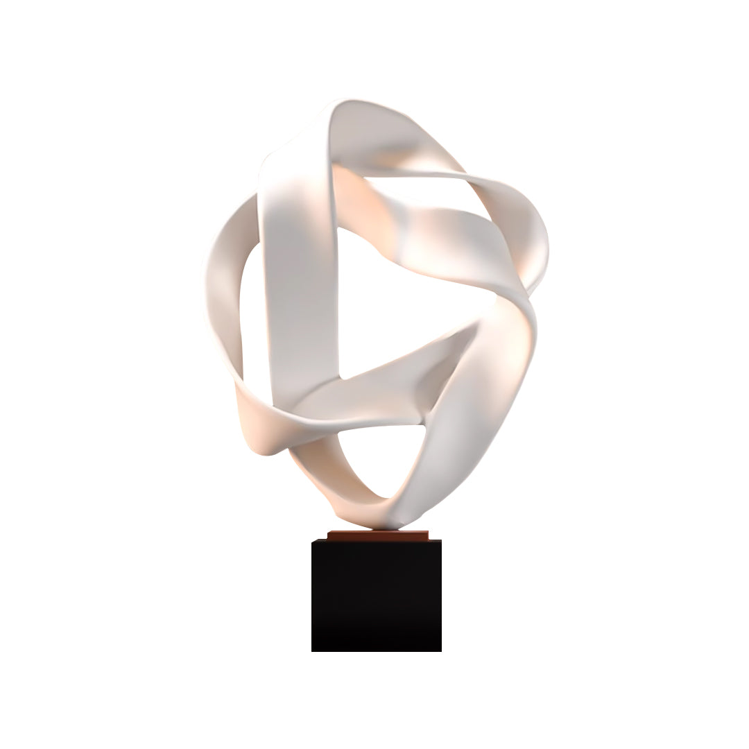 SOGA 41cm White Loop Sculpture – Home Decor $ 414.50