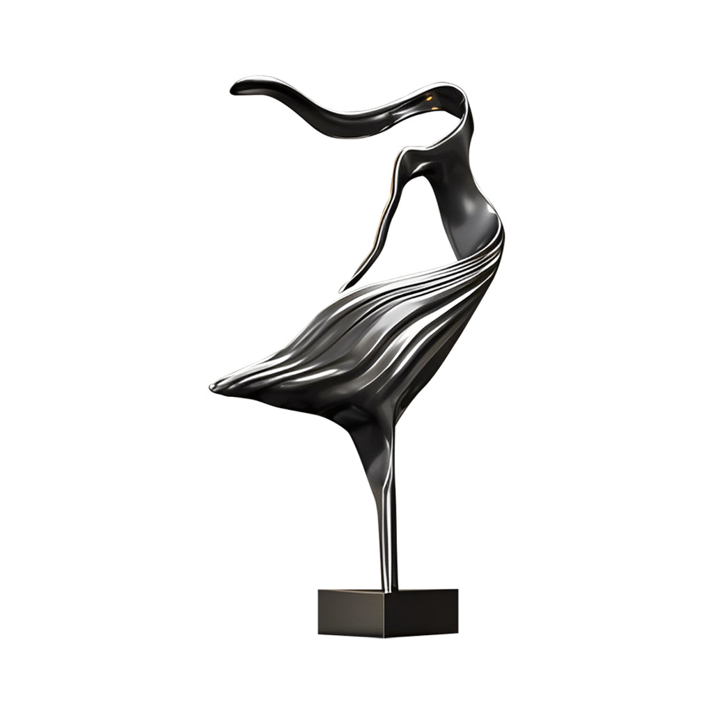 SOGA 65cm Black Abstract Dancer Sculpture – Décor $ 858.50