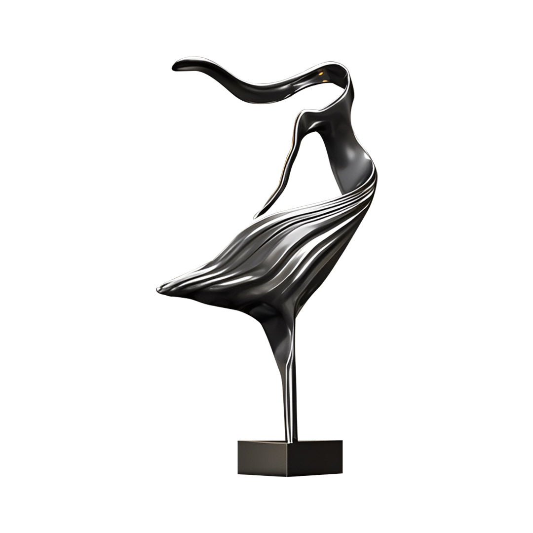 SOGA 65cm Black Abstract Dancer Sculpture – Décor $ 858.50