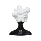 SOGA 30cm Bubble Head Sculpture – Black & White Resin Art for Decor $ 80.90
