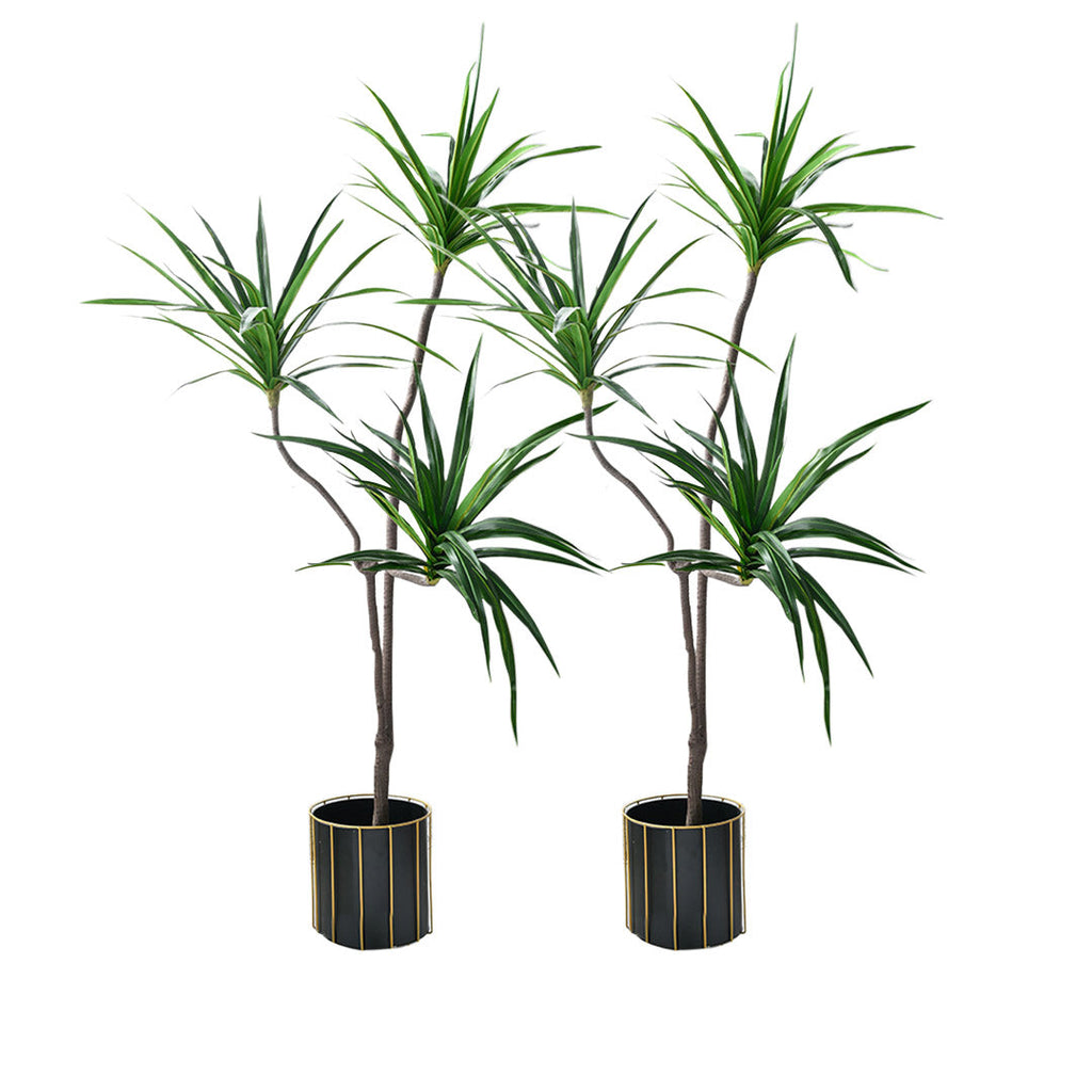 SOGA 2X 180cm Green Artificial Indoor Brazlian Iron Tree Fake Plant Decorative 3 Heads $ 366.90